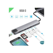 Type-c To Hdtv Multifunction Adapter 8 Port Kablo - 2
