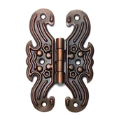 Dekoratif Sac Kelebek Menteşe - Büyük, Antik, 1 Adet - 1