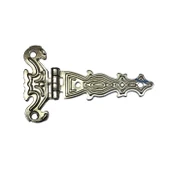 Dekoratif, Sac Tek Kuyruklu Menteşe - 40x68 mm, Küçük, Nikel, 1 Adet - 1