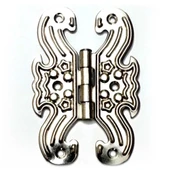 Dekoratif Sac Kelebek Menteşe - Büyük, Nikel, 100 Adet - 1