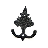 Antika Tarz Dekoratif Pirinç Çam Figürlü Askı - 98x57 mm, Oksit - 1