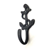 Antika Tarz Dekoratif Pirinç Halatlı, Çapa, Denizci, Gemici  Askı - 95x42mm,  Oksit - 1