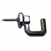 Vidalı Kanca, Askı Büyük - 15x23mm, Nikel - 100 Adet - 1