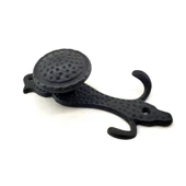 Antika Tarz Dekoratif Pirinç Portmanto Askı - 150x72 mm, Oksit - 1