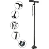 Hareketli Led Işıklı Katlanır Baston - 1