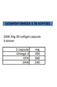 LEDAPHARMA LEDAPHARMA Leda Fish Omega 3 Kapsül Balık Yağı Gıda Takviyesi Beyin Geliştirici - 2