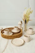 Keramika Taupe Bloom Nordic Kahve Takımı 12 Parça 6 Kişilik 22520-28 - 2