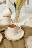 Keramika Taupe Bloom Nordic Kahve Takımı 12 Parça 6 Kişilik 22520-28 - 3
