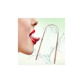 Hijyenik Dil Kazıyıcı Temizleme Dil Sıyırıcı Dil Temizleyici Bakır Hilal - 3