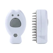 Şarjlı Buharlı Kedi Köpek Tarağı - Yumuşak Silikon Tüy Toplayıcı - Beyaz (8675) - 1