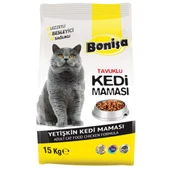 Yetişkin Kedi Maması - Bonisa - Tavuklu - 15 Kg - 1