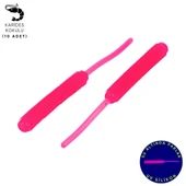 Silikon Kurt Yem - LRF Yem - 1g 52mm - Fishack Wormix - 10 Adet - Pink - UV Silikon thumbnail 1