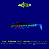 Silikon Sahte Balık - 4,5g 85mm - Fishack PredatorX - UV Boyalı - Fleck thumbnail 3