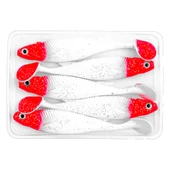 Silikon Sahte Balık - 10g 100mm - Fishack PredatorX - UV Boyalı - Redhead thumbnail 4