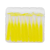 Silikon Kurt Yem - 1g 50mm - Fishack Wormix - 10 Adet - Fluo Green - UV Silikon thumbnail 4