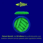 Silikon Yüzen Alabalık Yemi - Floating - 37mm - Sarımsak Kokulu - Yeşil - UV Silikon - Trout Bait thumbnail 4