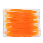 Silikon Sahte Kurt Yem - 2,2g 87mm - Fishack Wormix - Orange - UV Silikon thumbnail 4