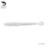 Silikon Sahte Kurt Yem - 2,2g 87mm - Fishack Wormix - Silver White thumbnail 1