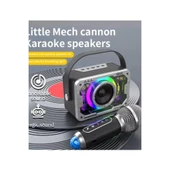 Vtn-82 Taşınabilir Kablosuz Işıklı Bluetooth Hoparlör Ses Değiştirme Özellikli - 2