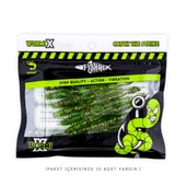 Silikon Sahte Kurt Yem - 2,2g 87mm - Fishack Wormix - Jungle thumbnail 4