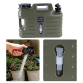 Musluklu Su Bidonu - Madfox Galon Air PE - 24 Litre - Yeşil - 547310 - 3