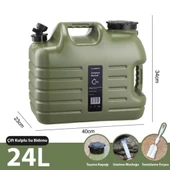 Musluklu Su Bidonu - Madfox Galon Air PE - 24 Litre - Yeşil - 547310 - 2