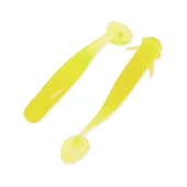 Silikon Kurt Yem - 1g 50mm - Fishack Wormix - 10 Adet - Fluo Green - UV Silikon thumbnail 2