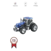 D42 Mavi Traktör Tasarım Usb/fm Radyo Bluetooth Hoparlör Speaker - 1