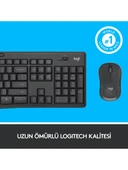 Logitech MK295 Sessiz Kablosuz Türkçe Klavye Mouse Seti - Siyah - 5
