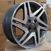 Sıfır OPAR 16 inç Fiorino, Doblo, Linea Gun Machined Jant Takımı - 6.0x16 4x98 ET45 58.1 - OEM: 55176165 - 2