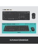 Logitech MK295 Sessiz Kablosuz Türkçe Klavye Mouse Seti - Siyah - 4
