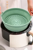 İronika Airfryer Çok Kullanımlık Yıkanabilir Silikon Yanmaz Yapışmaz Pişirme Tepsisi Airfryer Silikon Kağıdı - 2