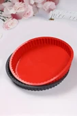 İronika 3 Lü Silikon Kek Kalıbı Seti Oval Yuvarlak Baton Kek Kalıbı Turta Kalıbı Set - 4