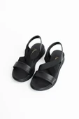 Pembe Potin Lastikli Rahat Taban Kadın Sandalet 020-2005-23 - 9