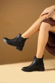 Pembe Potin Rahat Taban Lastikli Kadın Bot&Bootie 012-1020-22Cilt - 4