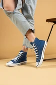Pembe Potin Rahat Taban Cnvrs Kadın Sneaker 10-3030-22Keten - 7