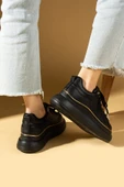 Pembe Potin Yüksek Taban Bağcıklı Comfort Kadın Sneakers 36-1050-25 - 10