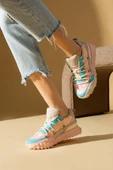 Yeni Sezon Kalın Taban Bağcıklı Moda Kadın Sneakers 36-144-23 thumbnail 1