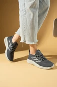 Pembe Potin Esnek Taban Bağcıklı Rahat Kalıp Kadın Sneaker 001-22-25 - 12