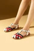Pembe Potin Comfort Taban Tokalı Kadın Sandalet 51-825-24Tommy - 1