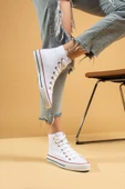 Pembe Potin Rahat Taban Cnvrs Kadın Sneaker 10-3030-22Keten - 10