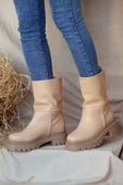 Pembe Potin Kaymaz Kalın Taban Kadın Bot&Bootie 38-7030-21 - 1