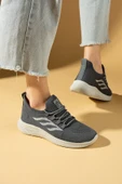 Pembe Potin Esnek Taban Bağcıklı Rahat Kalıp Kadın Sneaker 001-22-25 - 8