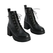 Pembe Potin Kaymaz Kalın Taban Sıcak Astar Fermuarlı Kadın Bot 012-970-23 thumbnail 9