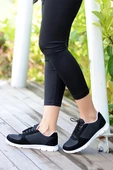 Pembe Potin Fileli Bağcıklı Comfort Taban Kadın Sneaker A1971-20 - 1
