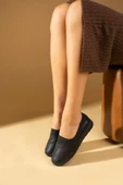 Pembe Potin Comfort Taban İç Astar Deri Taşlı Kadın Ayakkabı 43-5501-23 - 3