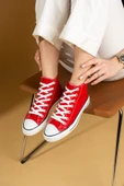 Pembe Potin Rahat Taban Cnvrs Kadın Sneaker 10-3030-22Keten - 4