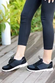 Pembe Potin Fileli Bağcıklı Comfort Taban Kadın Sneaker A1971-20 - 2