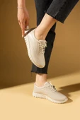 Pembe Potin Bağcıklı Rahat Taban Kadın Sneaker 59-685-25 - 8