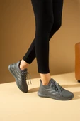 Pembe Potin Bağcıklı Triko Rahat Taban Kadın Sneakers 001-0022-24Z - 8